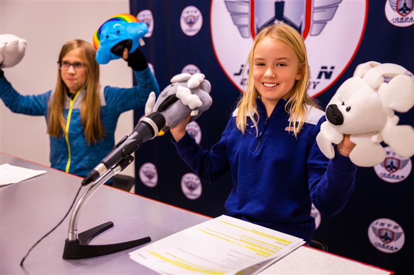 Jordan Elementary students in broadcasting